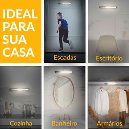 Luminária com Sensor de Presença para Armário 30 Leds Recarregável 1800mah Momo Glow - 3