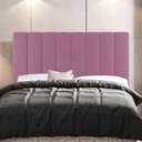 Ver imagem 5 de Cabeceira Cama Box Casal Queen Size Cora 160Cm Suede Rosa