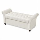 Ver imagem 5 de Puff Baú 140cm Charles Facto Off White - Sallar Home