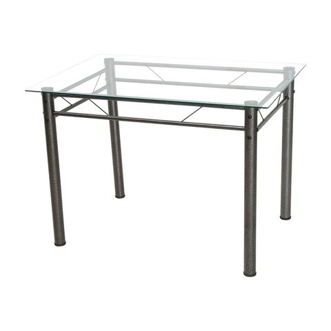Mesa de Jantar Avulsa Retangular Palma 107x73 cm Cromo preto Artefamol BASE 2001/4321 - 2843 - BRANC