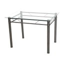 Ver imagem 1 de Mesa de Jantar Avulsa Retangular Palma 107x73 cm Cromo preto Artefamol BASE 2001/4321 - 2843 - BRANC