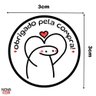 Adesivo Obrigada Pela Compra Flork Coração Redondo 3x3cm 200un - 4