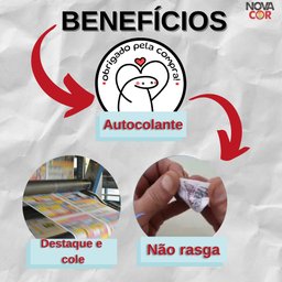 Adesivo Obrigada Pela Compra Flork Coração Redondo 3x3cm 200un - 5