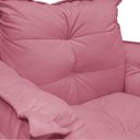 Ver imagem 3 de Poltrona Decorativa Opalla Pés Giratório Metal Suede Rosa - DS Estofados