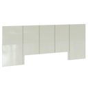 Ver imagem 2 de Cabeceira Queen Lisa Off White Brilho 280cm - 76939