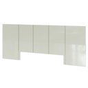 Ver imagem 1 de Cabeceira Queen Lisa Off White Brilho 280cm - 76939