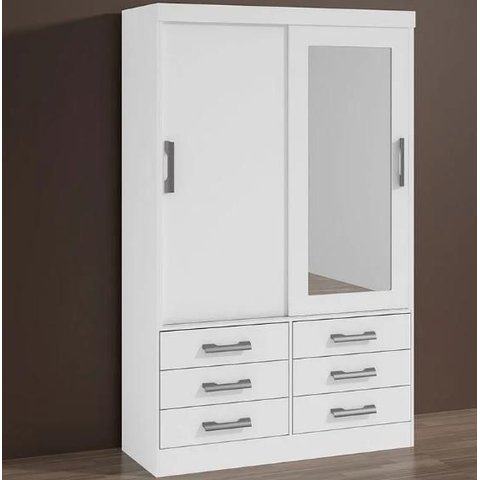 Guarda Roupa Meridian 2 Portas Branco - D Doro Móveis