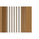 Ver imagem 2 de Mesa de Sala Jantar Yara Sc79 C/ Tampo Madeirado C/ Vidro Curvo 160x90cm Nature - Henn