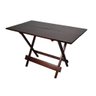 Conjunto Dobrável de Mesa 1,20x70Com 4 Cadeiras em Madeira Imbuia - 2