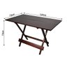 Conjunto Dobrável de Mesa 1,20x70Com 4 Cadeiras em Madeira Imbuia - 4