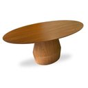 Ver imagem 3 de Mesa de Jantar Cone Balone 198x122 Cm Freijó Natural e Design Exclusivo
