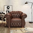 Ver imagem 3 de Poltrona Chesterfield Merlô Via Encanto Courano Marrom