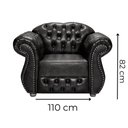 Ver imagem 2 de Poltrona Chesterfield Merlô Via Encanto Courano Marrom