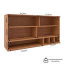 Ver imagem 7 de Cozinha Compacta 4 Peças 5 Portas 4 Gavetas Evolution Plus Branco/Freijó/Off-White