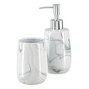 Ver imagem 2 de Kit Lavabo Banheiro Luxo Saboneteira Líquida Escova / 483