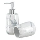 Ver imagem 3 de Kit Lavabo Banheiro Luxo Saboneteira Líquida Escova / 483