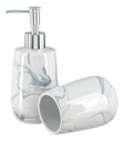 Ver imagem 3 de Kit Lavabo Banheiro Luxo Saboneteira Líquida Escova / 483