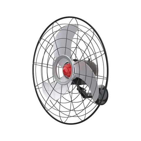 Ventilador Parede Oscilante 70cm Power Bivolt Cinza e Preto - 4201 - Ventisol
