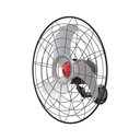 Ver imagem 1 de Ventilador Parede Oscilante 70cm Power Bivolt Cinza e Preto - 4201 - Ventisol