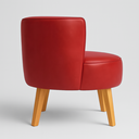 Ver imagem 3 de Kit 2 Poltronas Aconchegante Tecido Corano para Sala de Espera Pés de Madeira Resistente