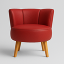 Ver imagem 5 de Kit 2 Poltronas Aconchegante Tecido Corano para Sala de Espera Pés de Madeira Resistente