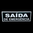 Ver imagem 2 de Placa de Sinalização Saida de Emergencia 15x30 Fundo Preto