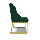 Ver imagem 7 de Cadeira Sala de Jantar Industrial Dourado Kit 4 Liz Bouclê Verde D03 - D’Rossi
