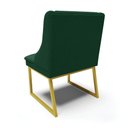 Ver mais imagens de Cadeira Sala de Jantar Industrial Dourado Kit 4 Liz Bouclê Verde D03 - D’Rossi
