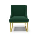 Ver imagem 5 de Cadeira Sala de Jantar Industrial Dourado Kit 4 Liz Bouclê Verde D03 - D’Rossi