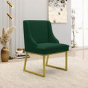 Ver imagem 2 de Cadeira Sala de Jantar Industrial Dourado Kit 4 Liz Bouclê Verde D03 - D’Rossi