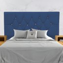 Ver imagem 2 de Cabeceira Cama Box Solteiro 90 Cm Geovana Suede:azul Marinho