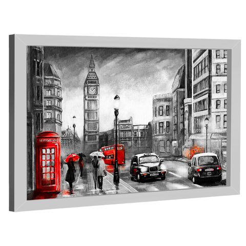 Quadro Decorativo Londres Estilo Pintura