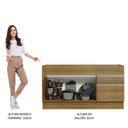 Ver imagem 6 de Balcão de Pia Armário de Cozinha 150 Cm 2 Portas e 2 Gavetas (sem Tampo e Pia) Rustic Glamy Madesa