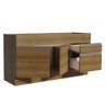 Balcão de Pia Armário de Cozinha 150 Cm 2 Portas e 2 Gavetas (sem Tampo e Pia) Rustic Glamy Madesa - 5