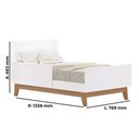 Ver imagem 7 de Quarto Infantil Triplo 100% Mdf Tuboarte com Berço 2 em 1 Lucca Guarda-roupas Henry e Cômoda Natan