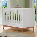 Ver imagem 5 de Quarto Infantil Triplo 100% Mdf Tuboarte com Berço 2 em 1 Lucca Guarda-roupas Henry e Cômoda Natan