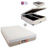Cama Box com Baú Queen Branco + Colchão de molas ensacadas (Pocket) Queen Silver Star - Castor 158x1 - 1