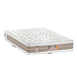 Cama Box com Baú Queen Branco + Colchão de molas ensacadas (Pocket) Queen Silver Star - Castor 158x1 - 6