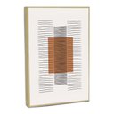 Ver imagem 3 de Quadro Decorativo Linhas Modernas Minimalistas I com Moldura Filete