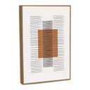 Ver imagem 2 de Quadro Decorativo Linhas Modernas Minimalistas I com Moldura Filete