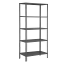 Ver imagem 1 de Estante de Aço Kit 5 Bandejas C/ 60cm - 80kg por Prateleira - Cinza Mm 60kg - 5 Bandejas