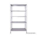 Ver imagem 2 de Estante de Aço Kit 5 Bandejas C/ 60cm - 80kg por Prateleira - Cinza Mm 60kg - 5 Bandejas