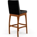 Ver imagem 7 de Kit 02 Banquetas Altas Para Cozinha Sala de Jantar Fixa Mila L02 Facto Preto Metalizado - Lyam