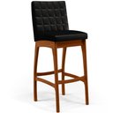 Ver imagem 3 de Kit 02 Banquetas Altas Para Cozinha Sala de Jantar Fixa Mila L02 Facto Preto Metalizado - Lyam