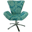 Ver imagem 4 de Kit Duas Poltronas Giratória Elegance Jacquard:verde