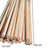 10 Bastões Cavilhas Madeira Pinus 10 mm x 100 cm - 4