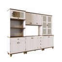 Ver imagem 2 de Cozinha Completa Modulada 4 Gavetas Joy Branco/Off White/Nogueira