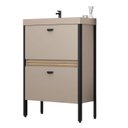 Ver imagem 3 de Gabinete de Banheiro com Pia 60cm Ref 660 Cewal Marrom/Gianduia/Itapuã
