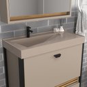 Ver imagem 4 de Gabinete de Banheiro com Pia 60cm Ref 660 Cewal Marrom/Gianduia/Itapuã