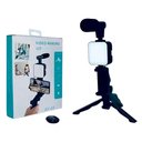 Ver imagem 2 de Kit Completo Suporte e Microfone para Lives e Vlogs Tripé e Luz Ay-49